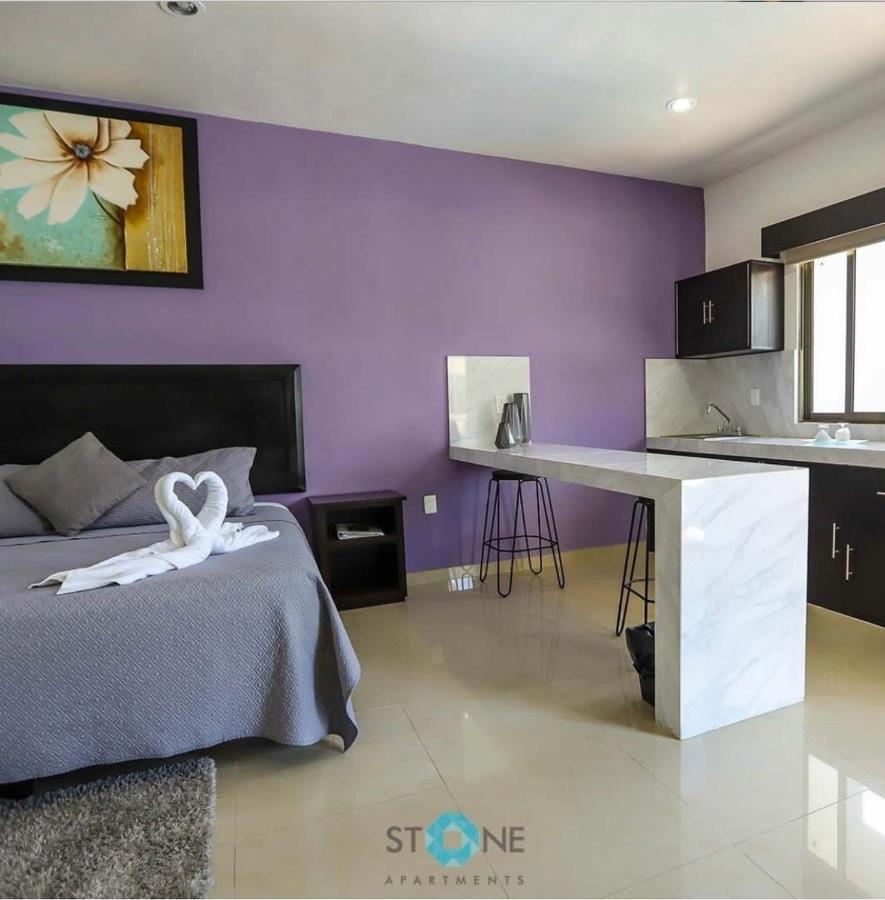 Stone Aparments Hotel Bacalar Luaran gambar
