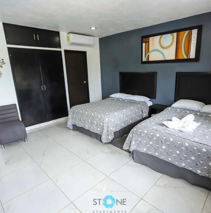 Stone Aparments Hotel Bacalar Luaran gambar
